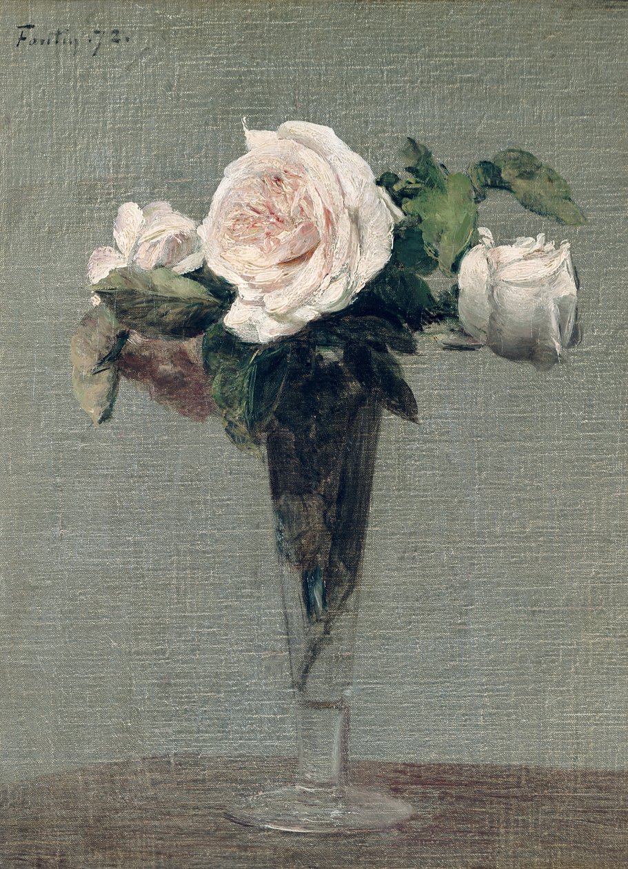 Blomster, 1872 af Ignace Henri Jean Fantin Latour
