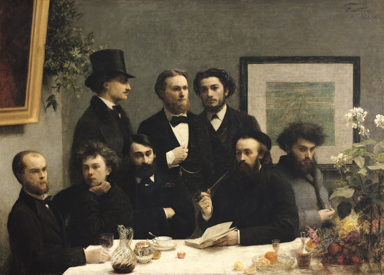 Et hjørne af bordet af Ignace Henri Jean Fantin Latour