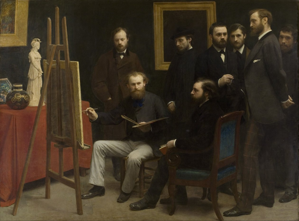 Et studie på Les Batignolles, 1870 af Ignace Henri Jean Fantin Latour