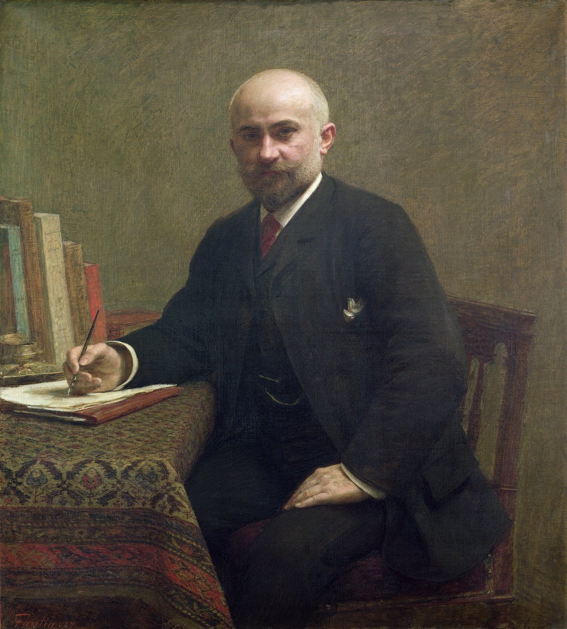 Adolphe Jullien (1840-1932) 1887 af Ignace Henri Jean Fantin Latour