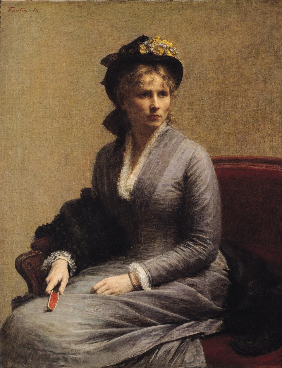 Charlotte Dubourg (1850-1921) 1882 af Ignace Henri Jean Fantin Latour