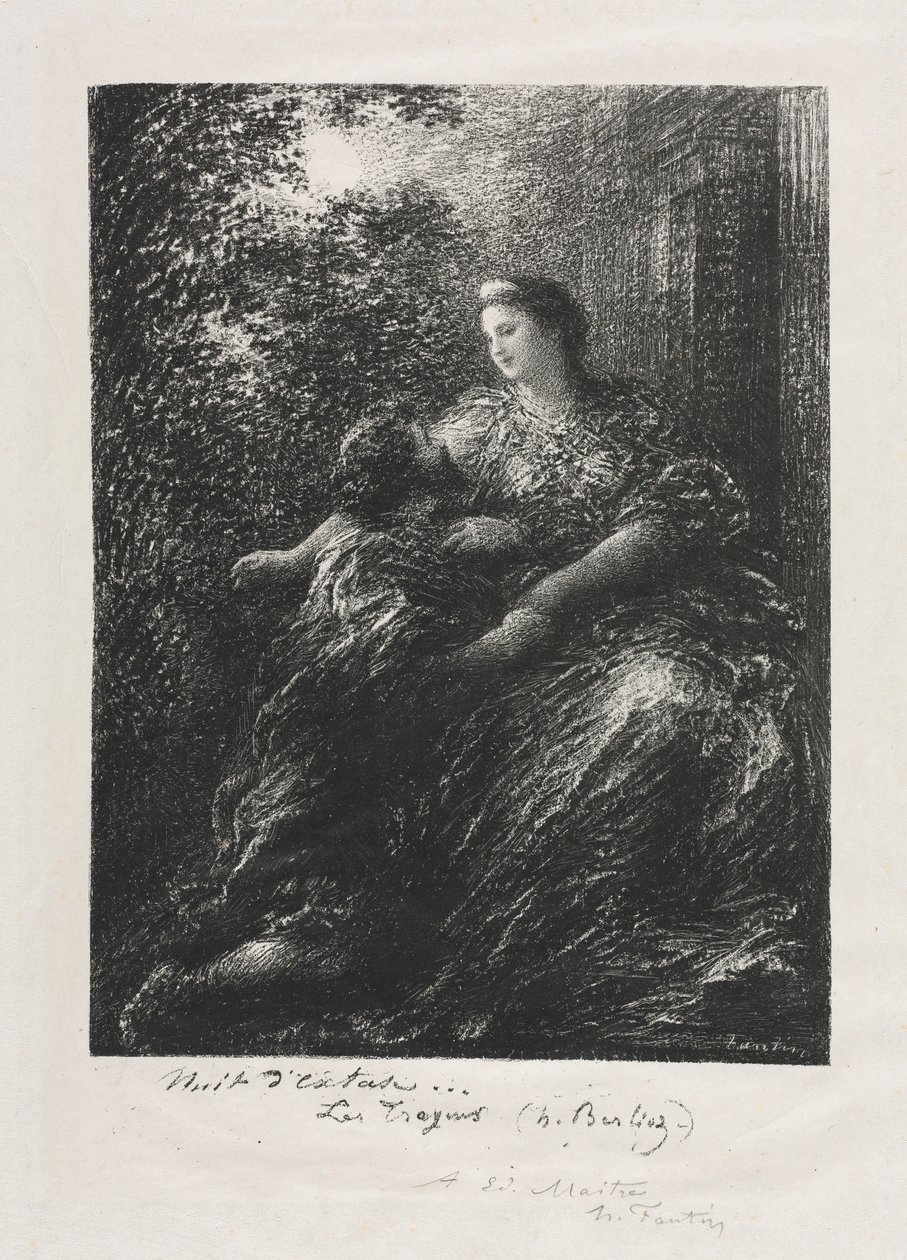 Duet af trojanske heste, 1894. af Ignace Henri Jean Fantin Latour