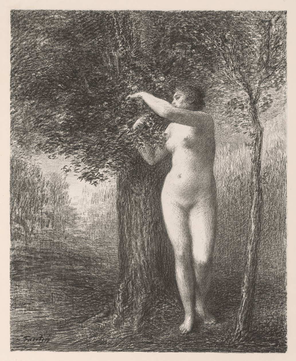 Eva, 1896. af Ignace Henri Jean Fantin Latour