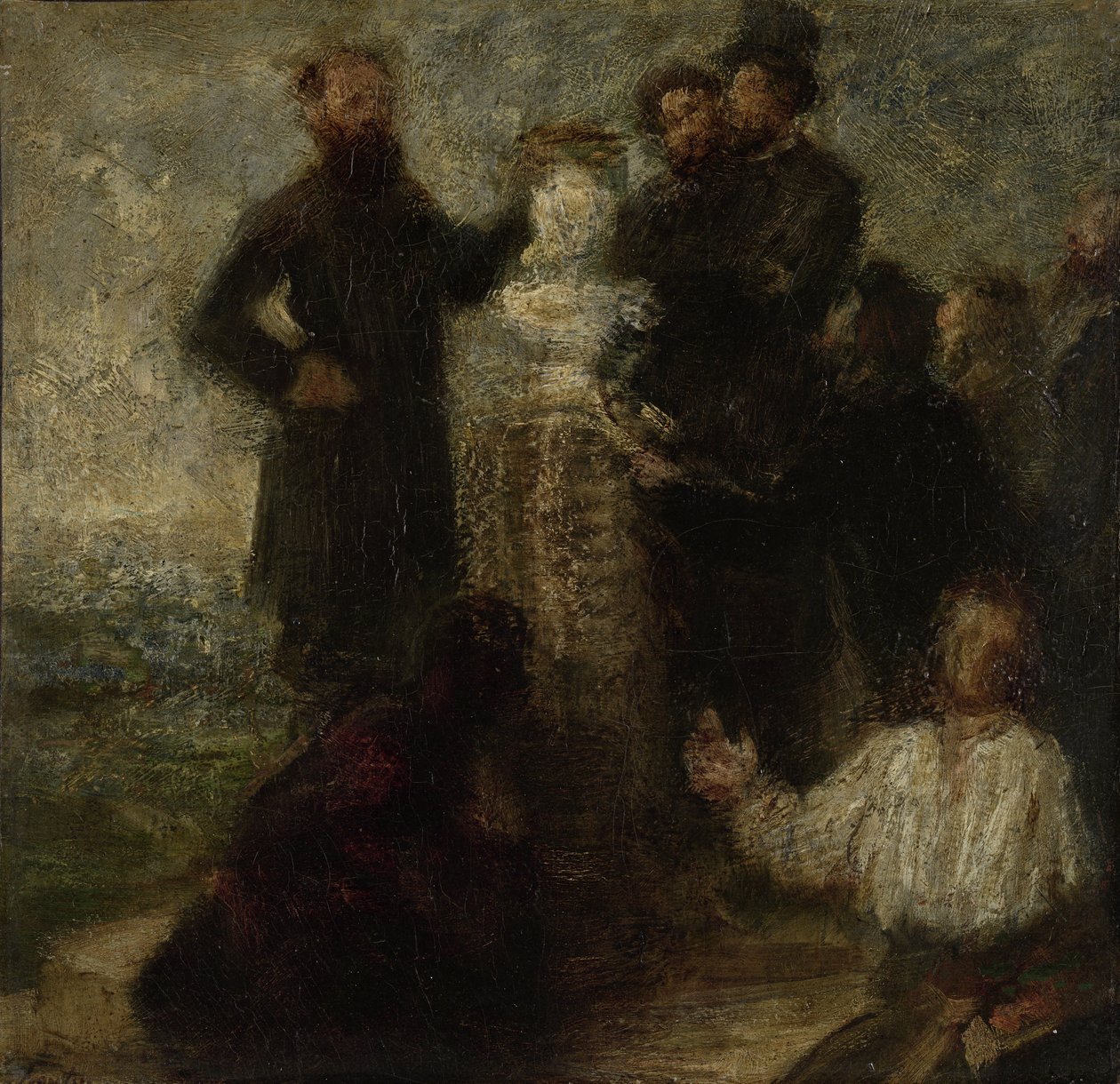 Homage to Delacroix, 1863-64 af Ignace Henri Jean Fantin Latour