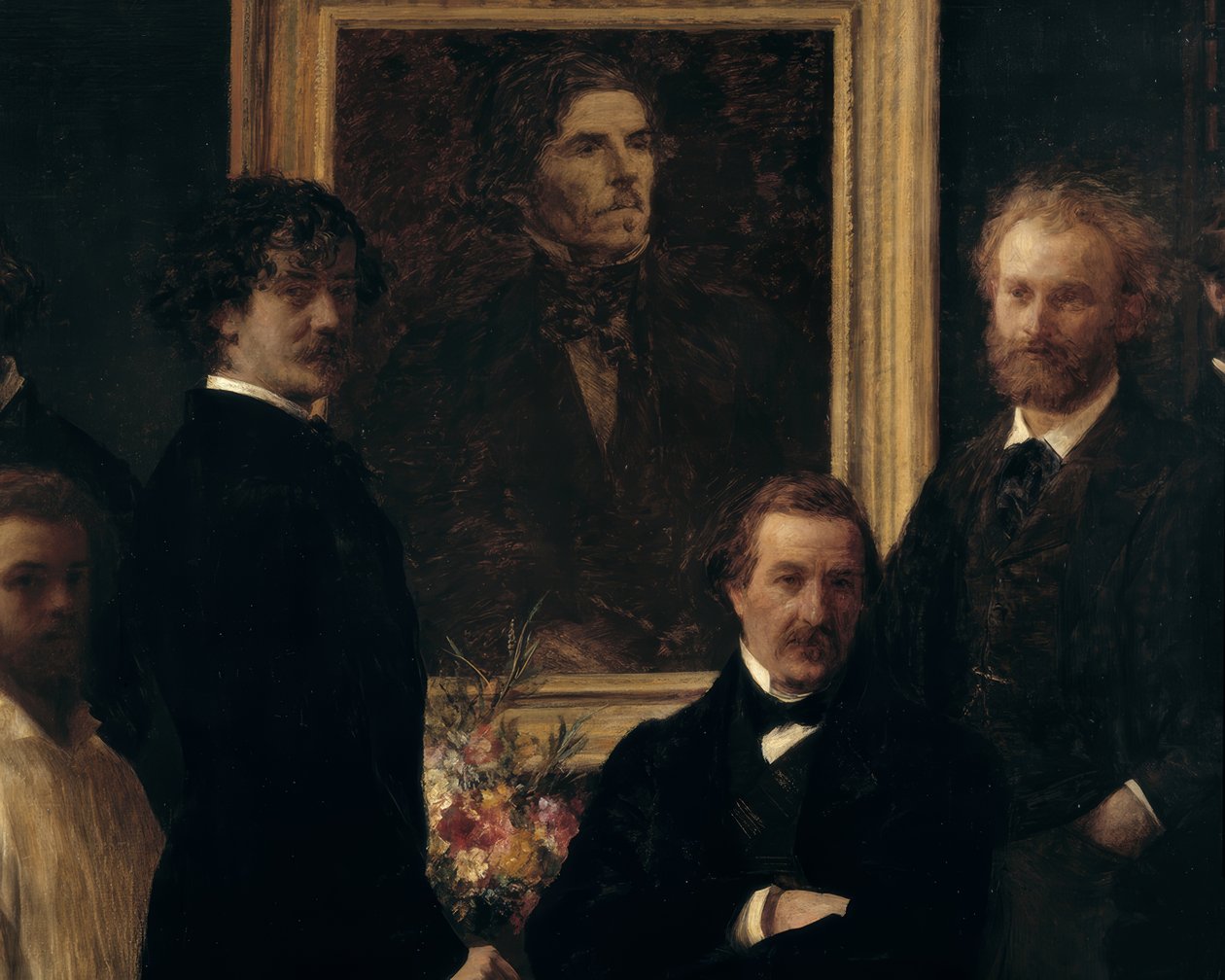 Hyldest til Delacroix af Ignace Henri Jean Fantin Latour