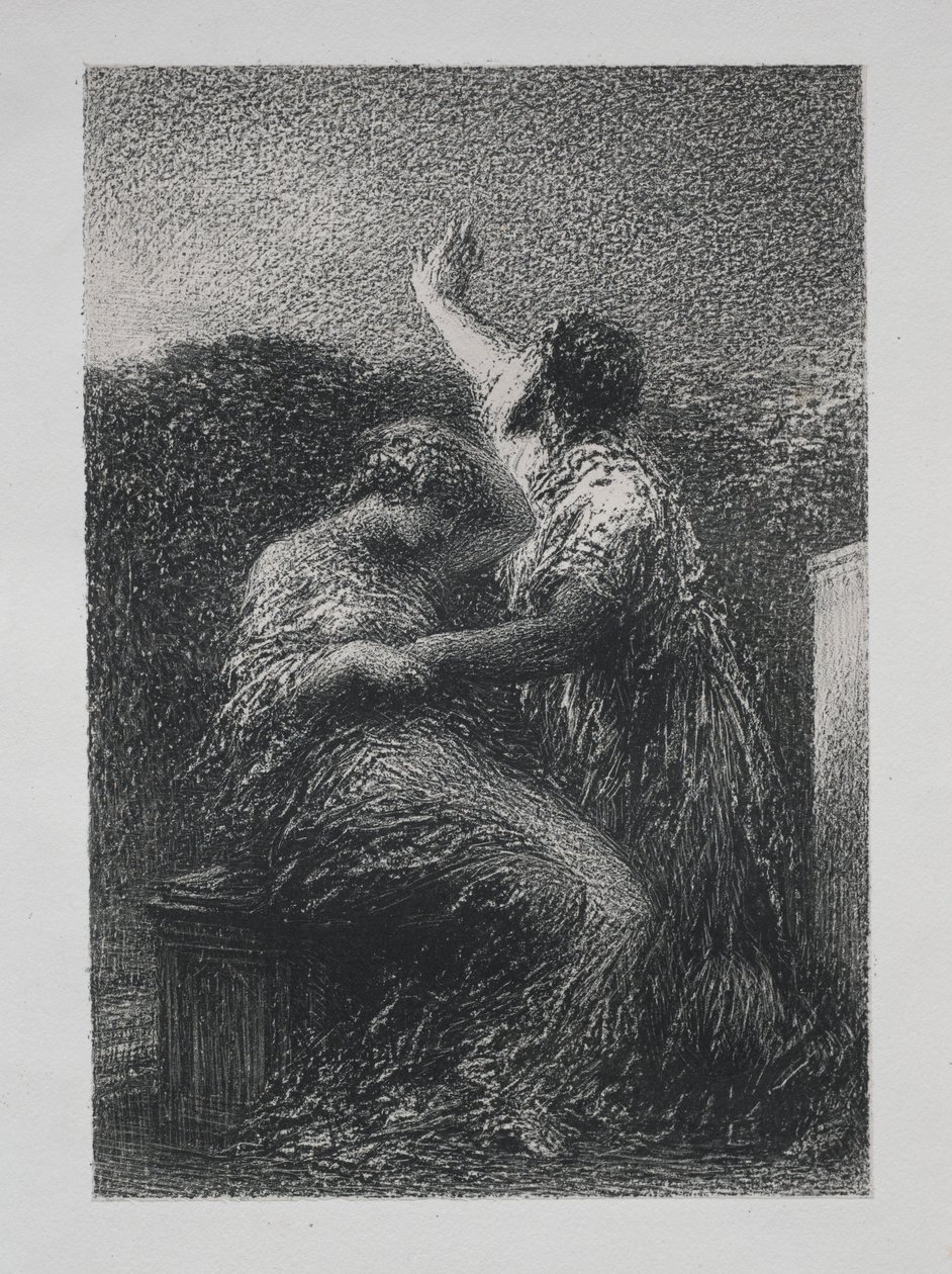 Magikeren Baltajar og Fatime, 1891. af Ignace Henri Jean Fantin Latour