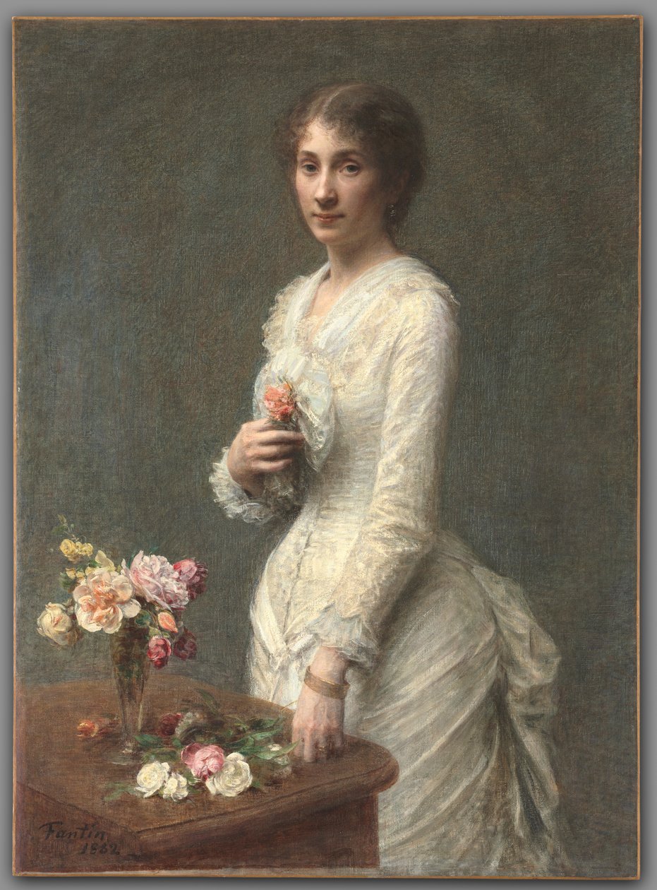 Madame Lerolle, 1882. af Ignace Henri Jean Fantin Latour
