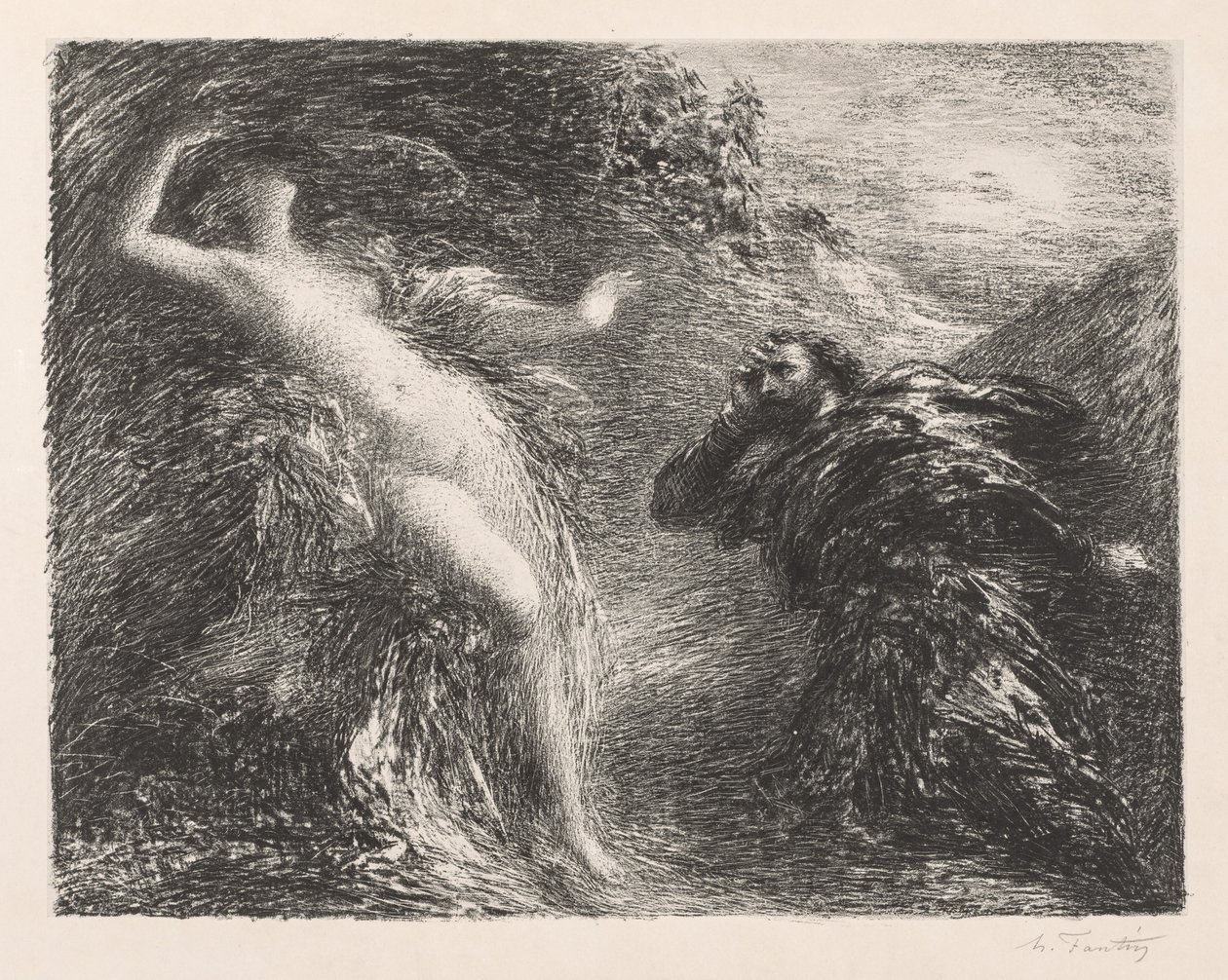 Manfred og Astarté, 1892. af Ignace Henri Jean Fantin Latour