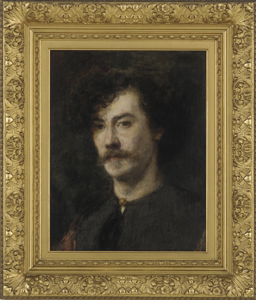 Portræt af Whistler, 1865 (olie på lærred monteret på aluminiumspanel) af Ignace Henri Jean Fantin Latour