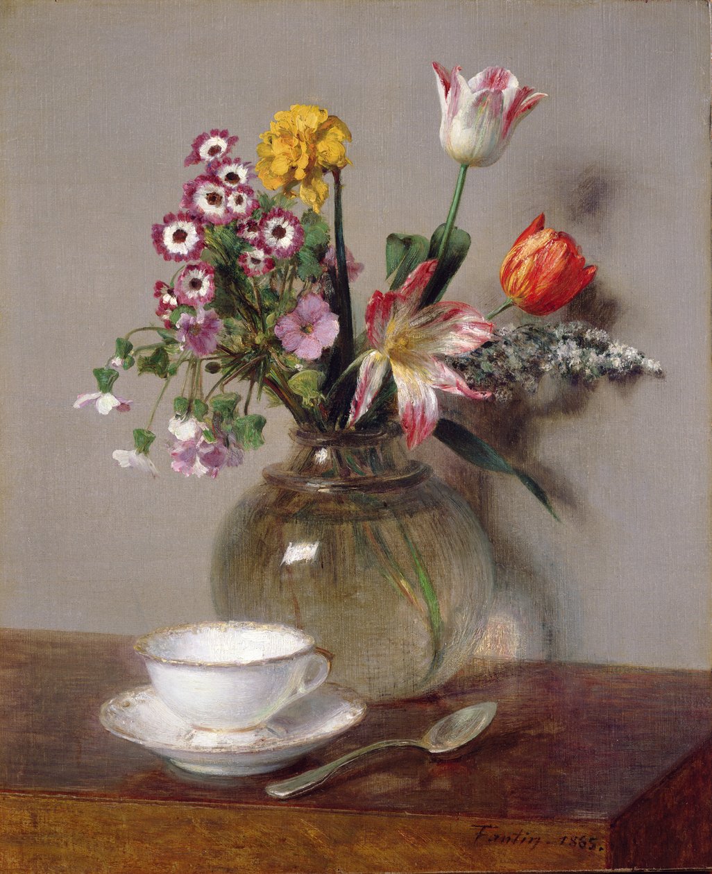 Forårsbuket, 1865 af Ignace Henri Jean Fantin Latour