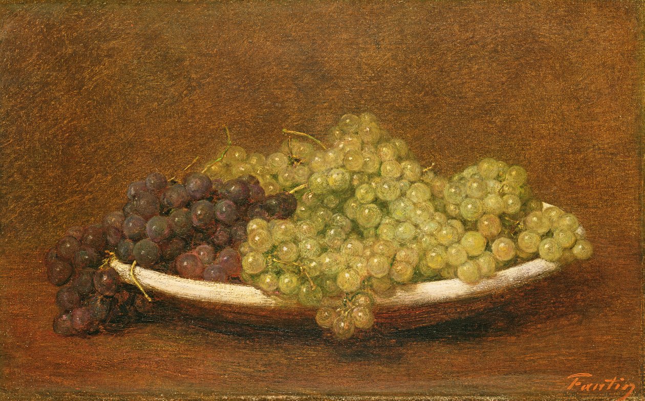 Stilleben af druer, c.1894 af Ignace Henri Jean Fantin Latour
