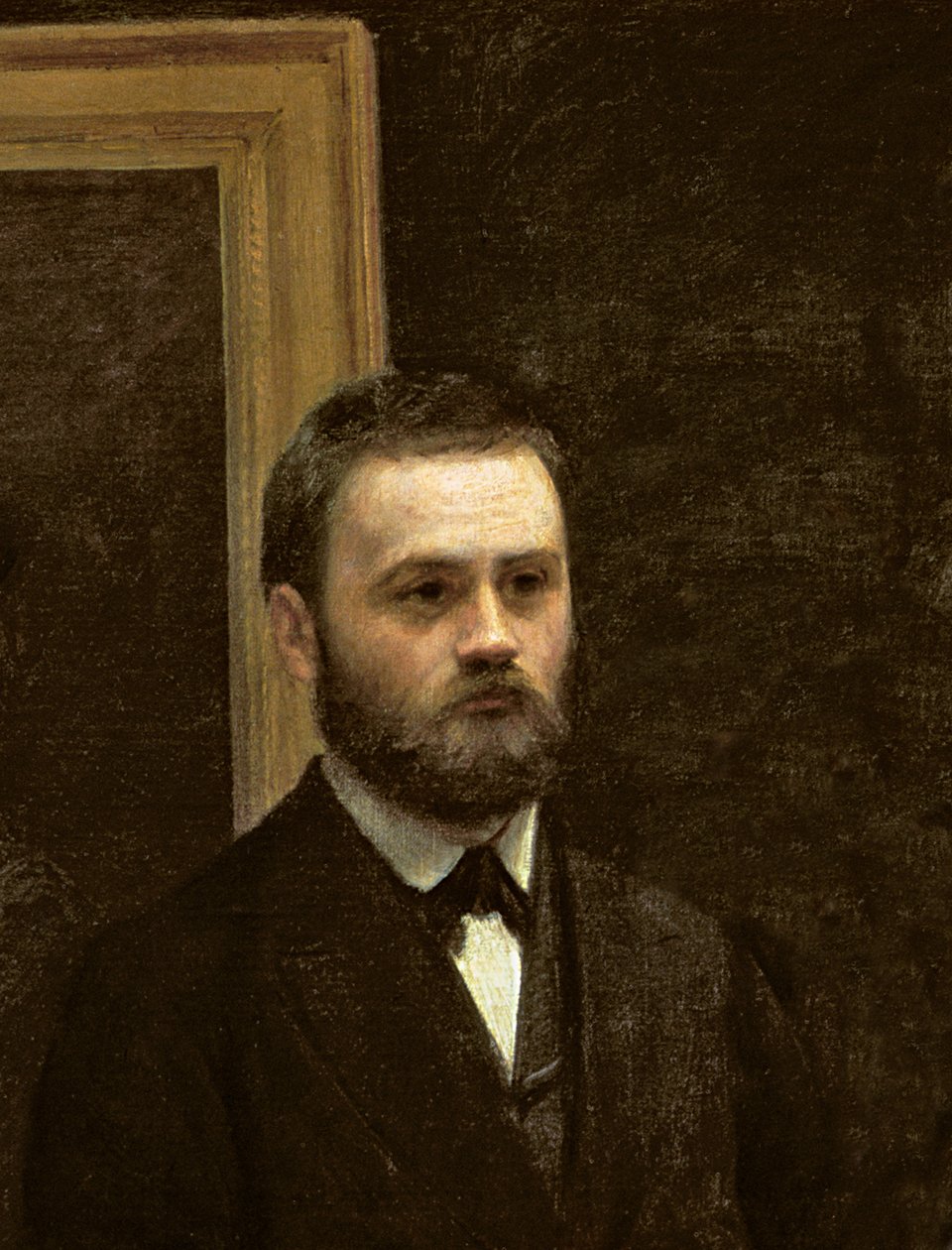 Studio på Batignolles, 1870 (detalje af 26084) af Ignace Henri Jean Fantin Latour