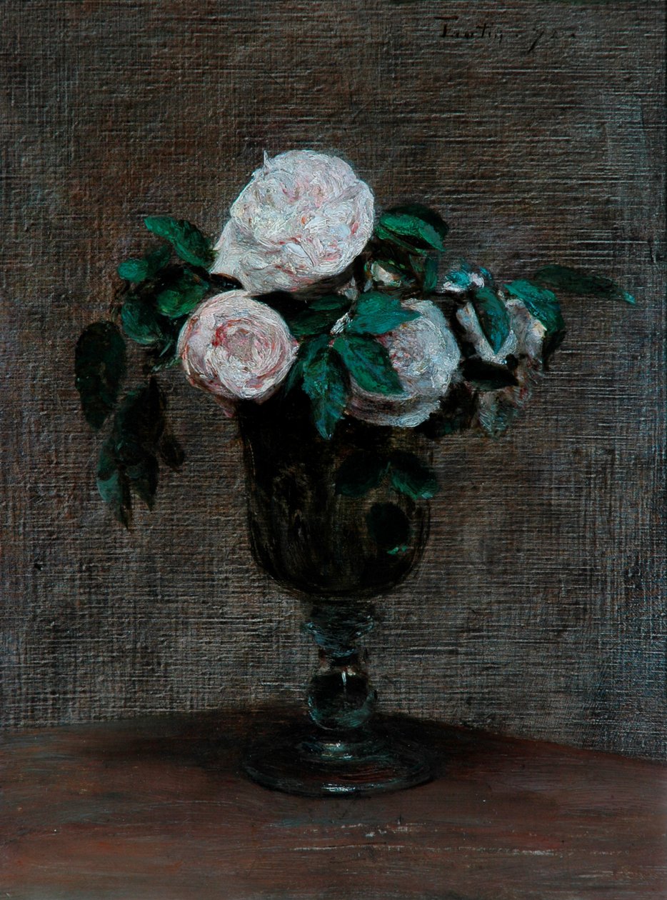 Studiet af roser, 1872 af Ignace Henri Jean Fantin Latour