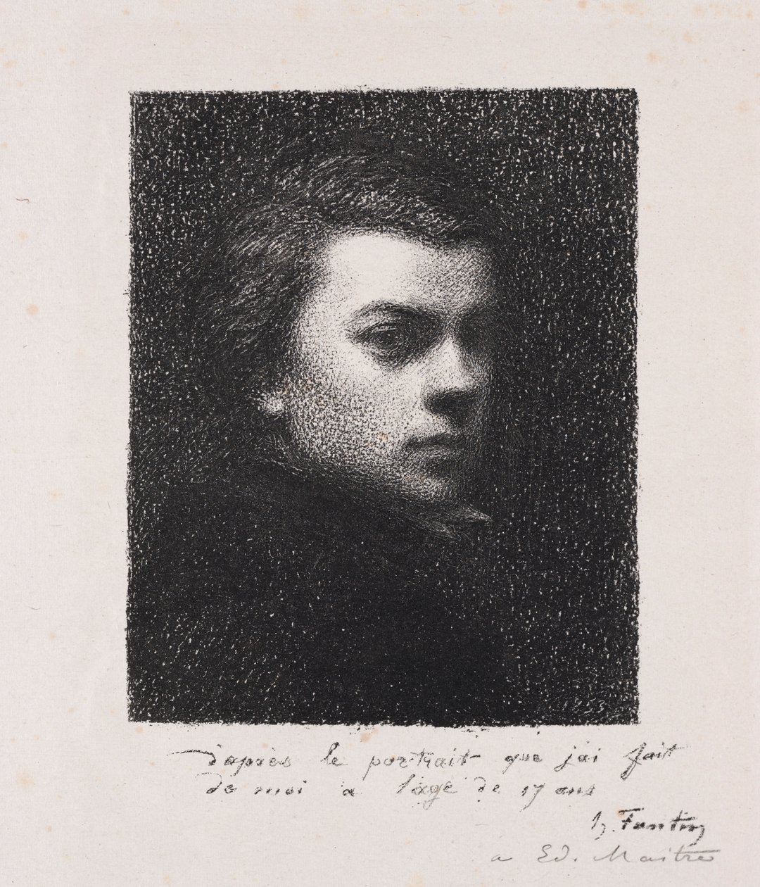 Kunstneren på 17 år, 1892. af Ignace Henri Jean Fantin Latour