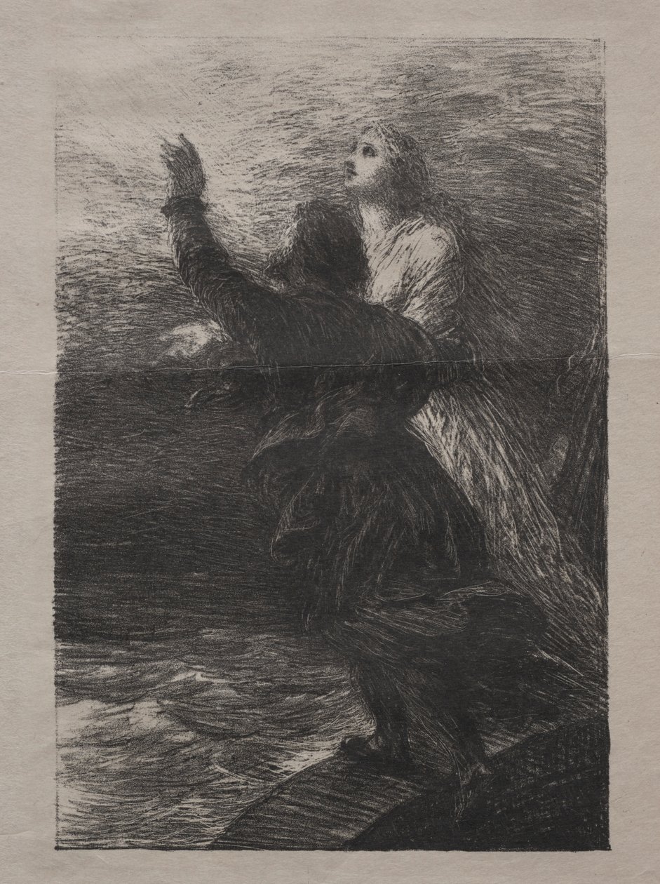 Den flyvende hollænder. af Ignace Henri Jean Fantin Latour