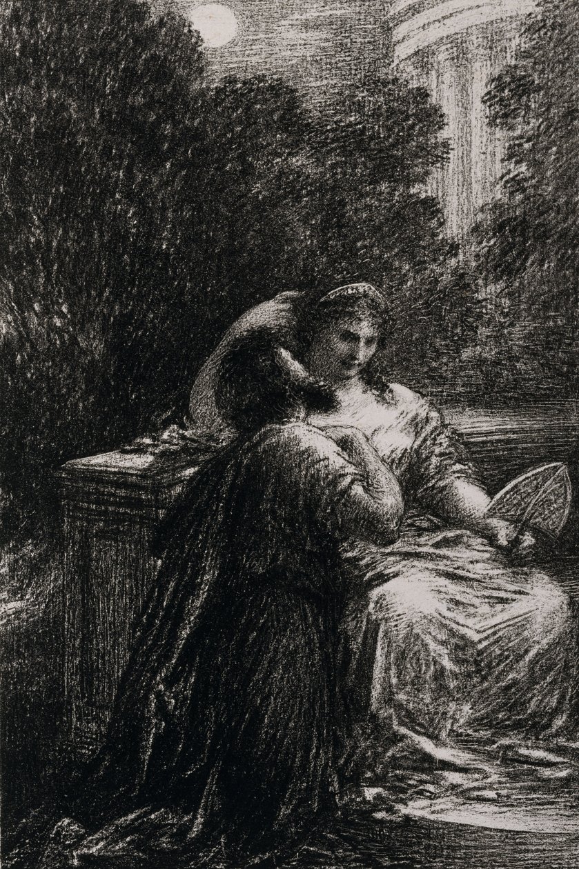 Trojanske heste i Kartago, akt III af Ignace Henri Jean Fantin Latour