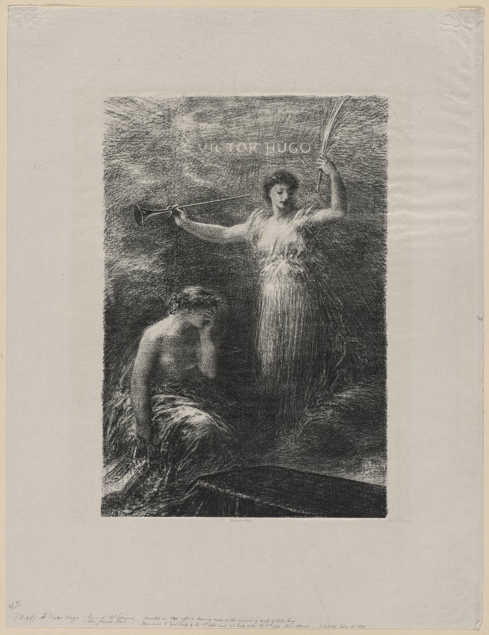 Til Victor Hugo, 1889. af Ignace Henri Jean Fantin Latour