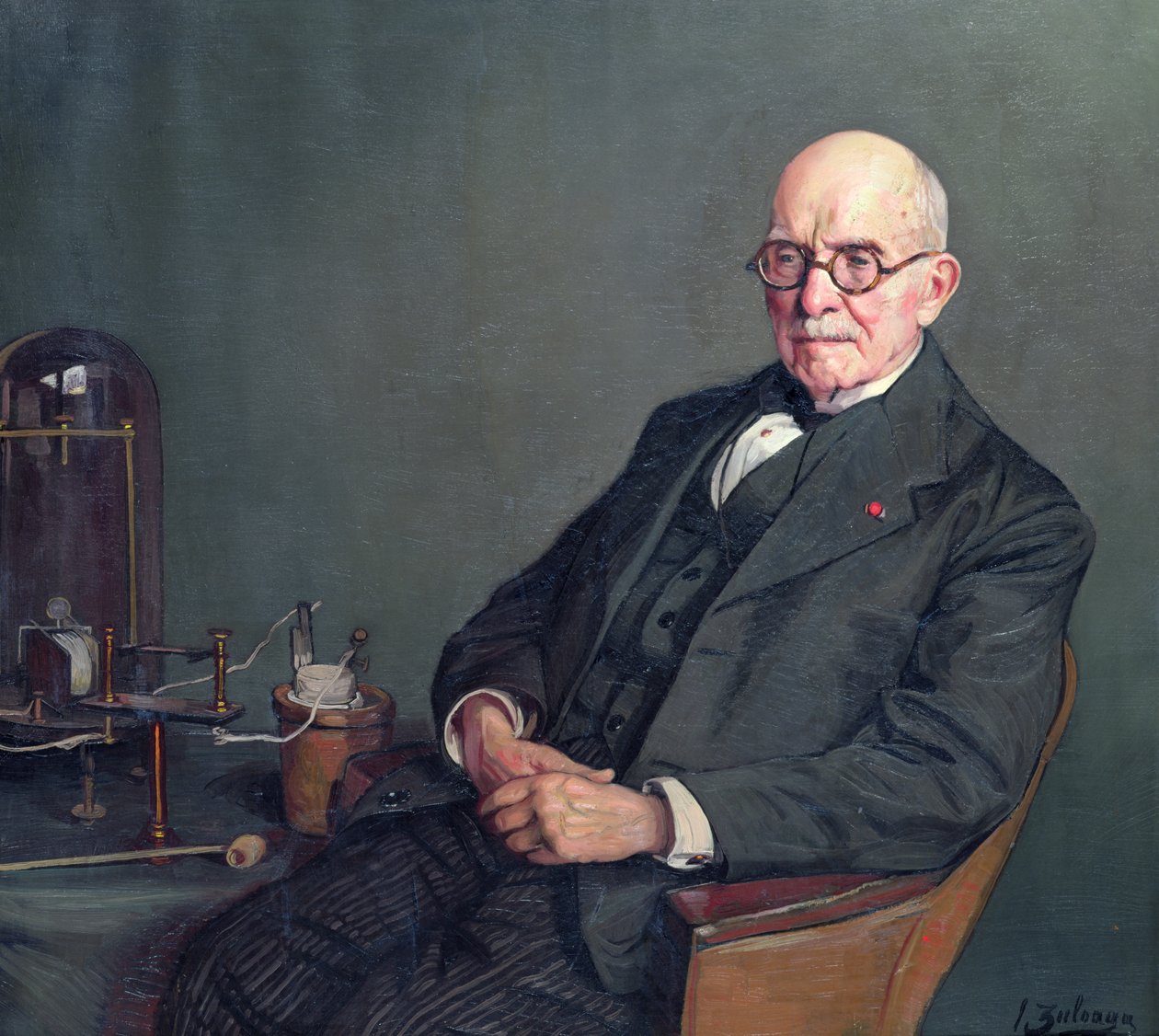 Portræt af Edouard Branly (1844-1940) af Ignacio Zuloaga y Zabaleta
