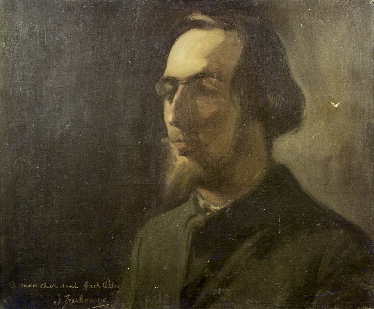 Portræt af Erik Satie (1866-1925) af Ignacio Zuloaga y Zabaleta