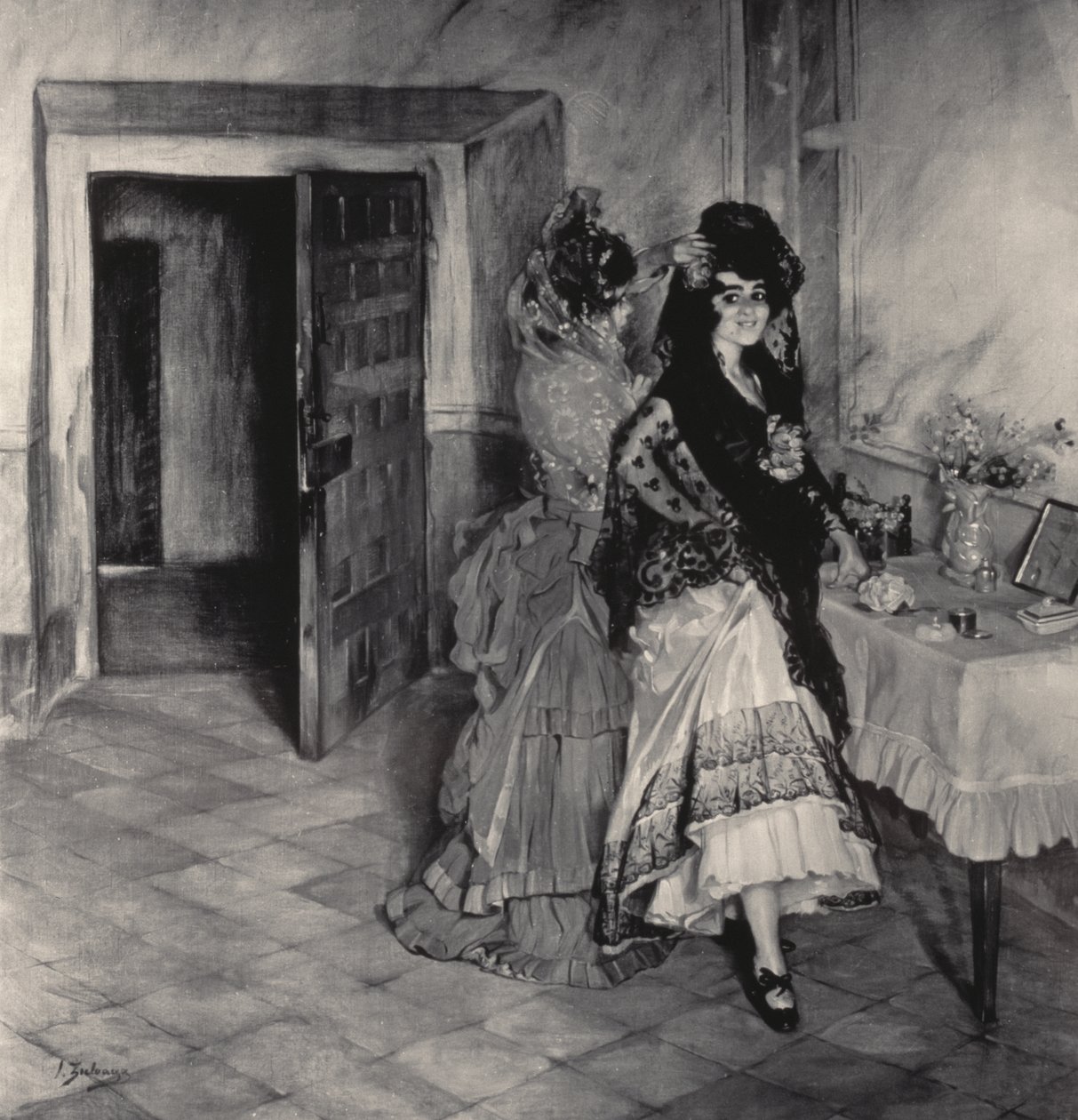 Forberedelser til Corrida, 1903 af Ignacio Zuloaga y Zabaleta