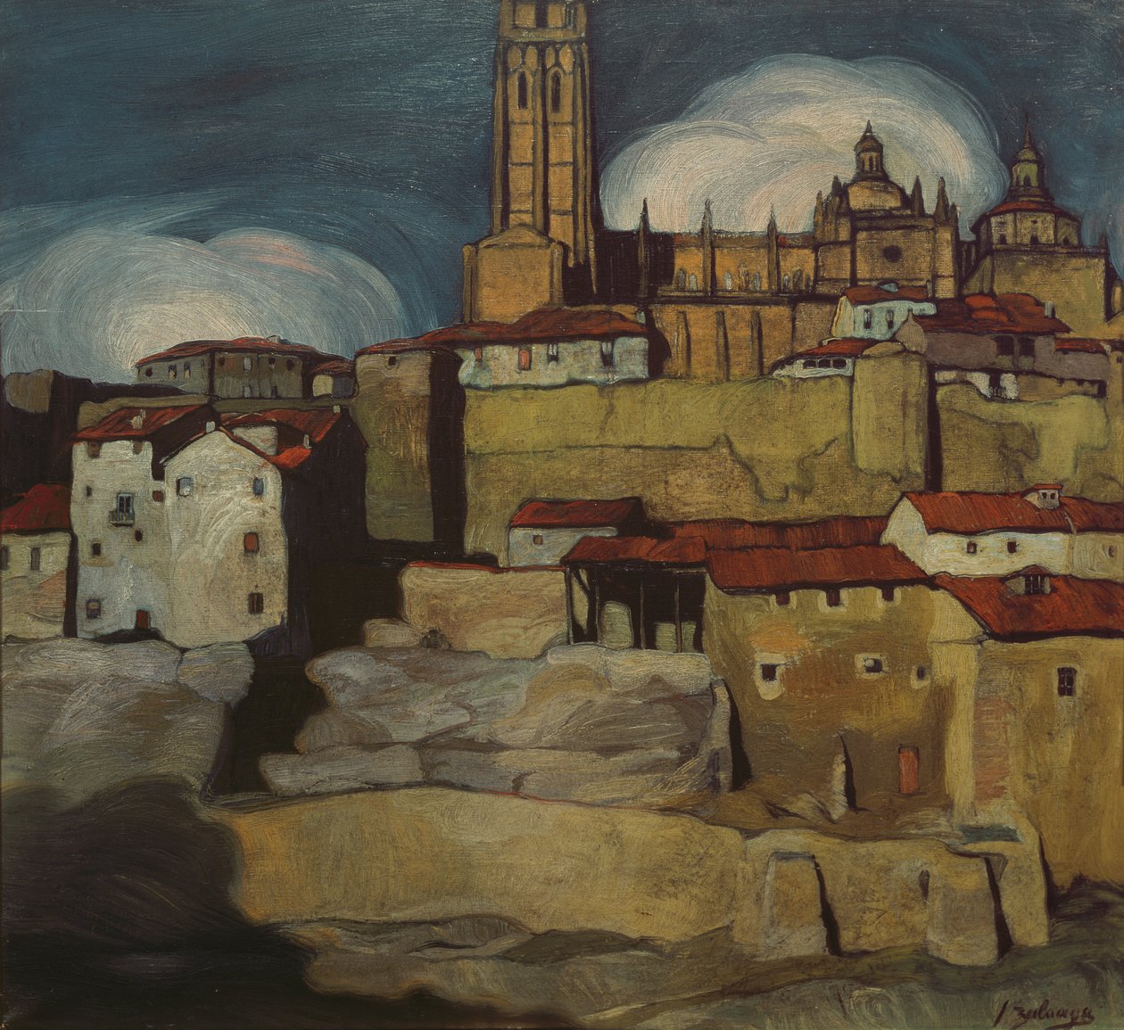 Segovia Katedral, 1909 af Ignacio Zuloaga y Zabaleta