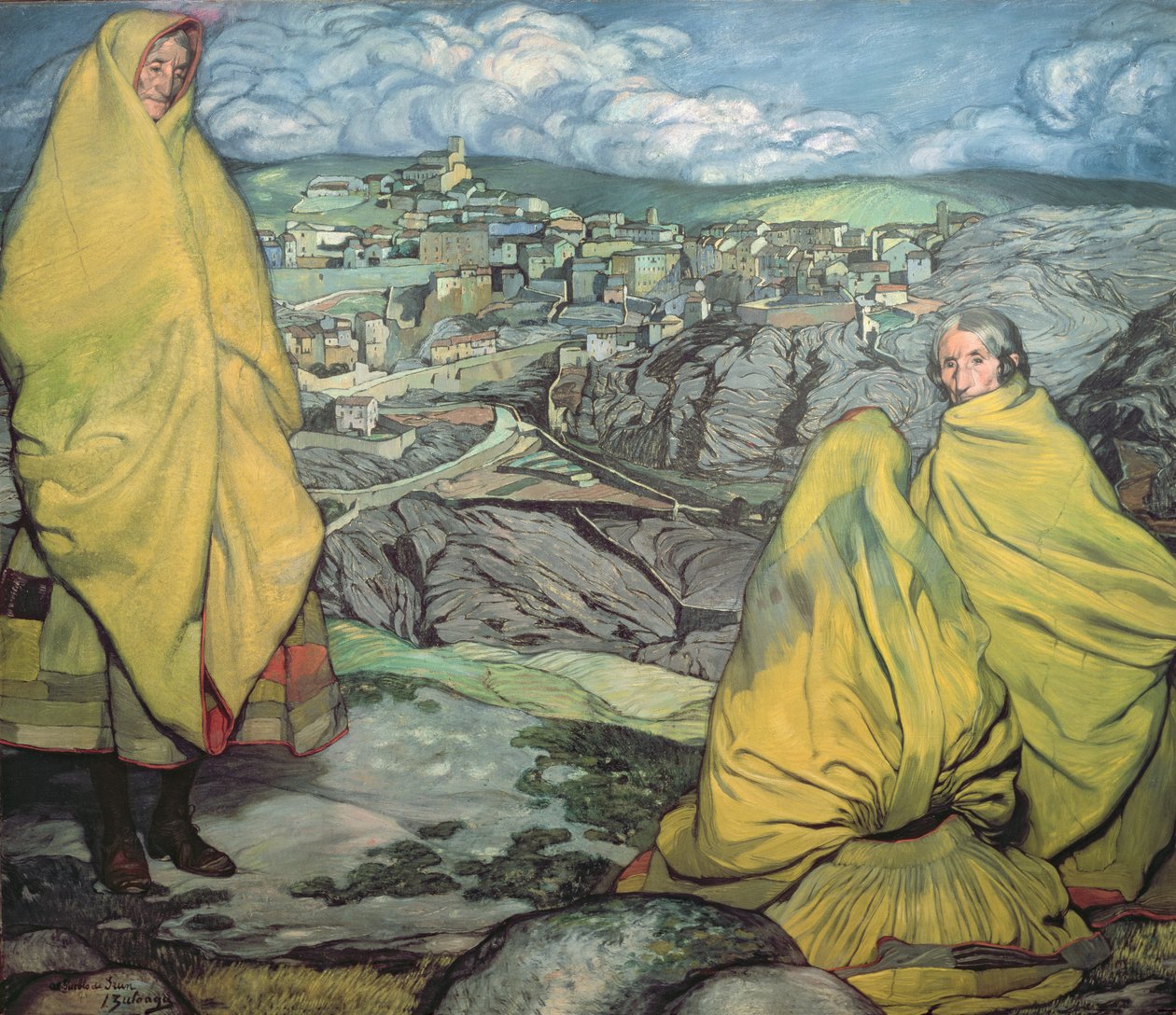 Kvinderne i Sepulveda, 1909 af Ignacio Zuloaga y Zabaleta