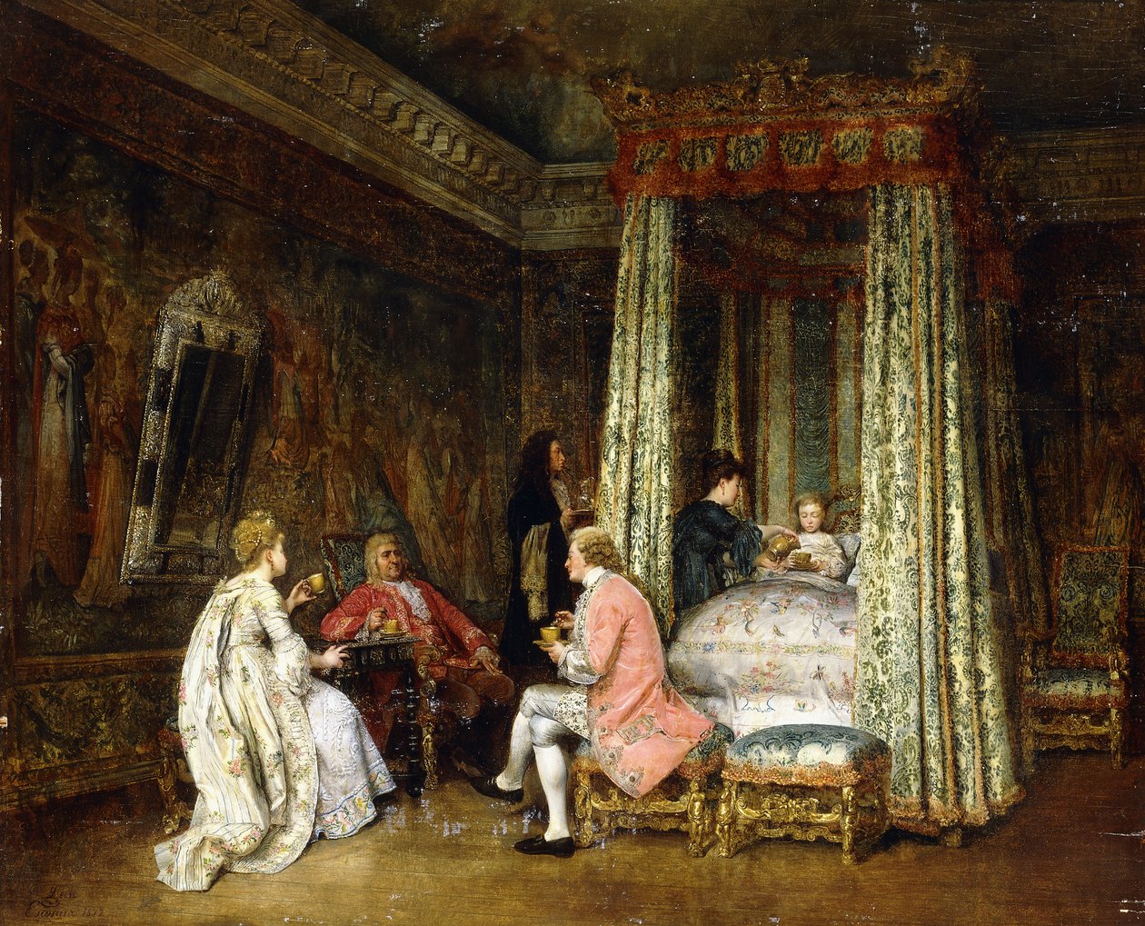 I Prinsens Kammer, 1872 af Ignacio Leon y Escosura