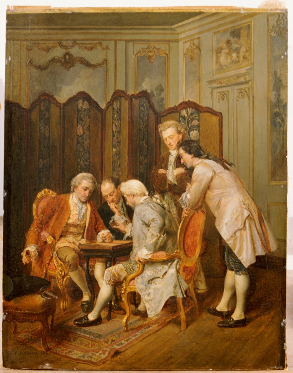Backgammonspillerne, 1866 af Ignacio Leon y Escosura