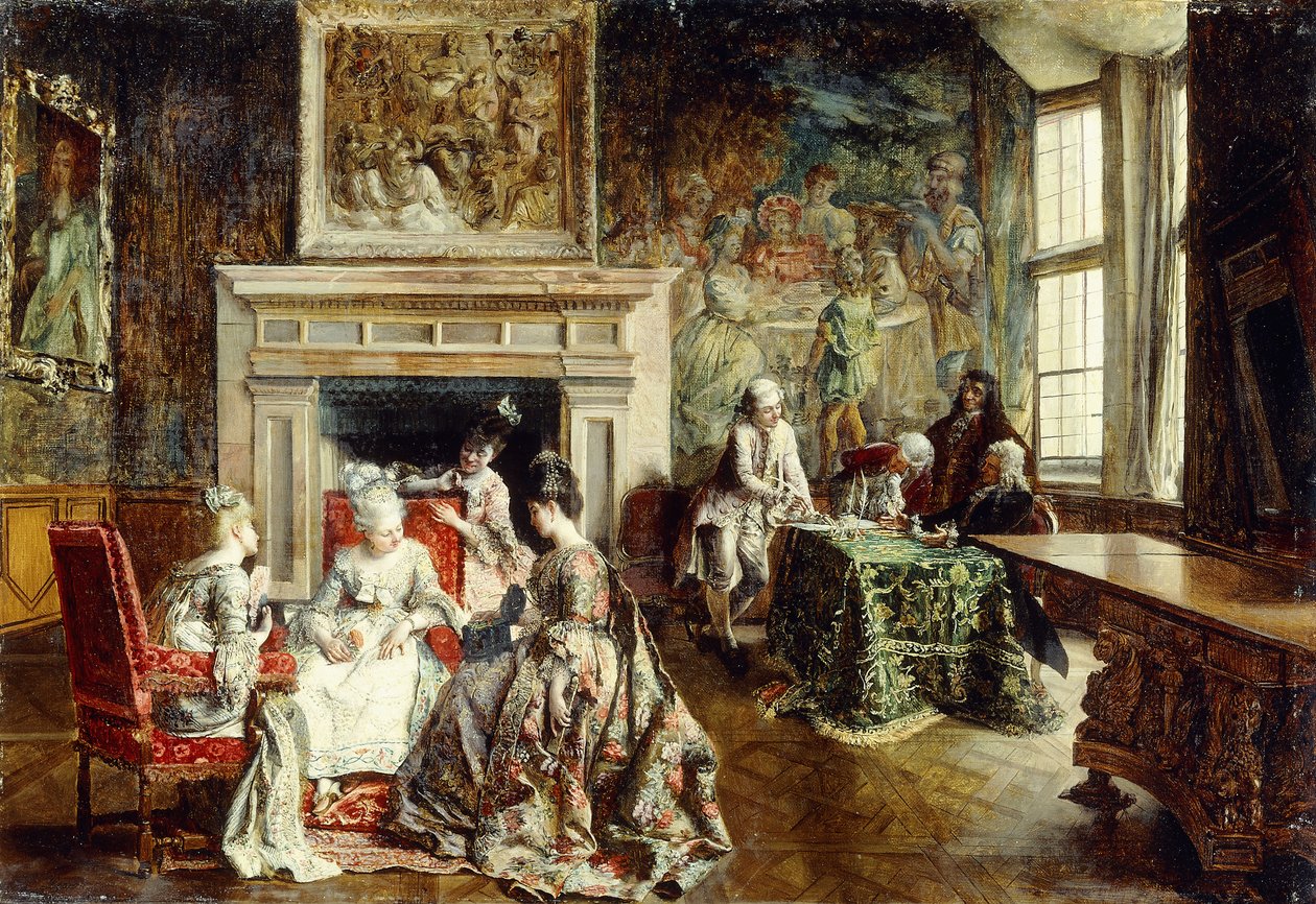 Ægteskabskontrakten, 1874 af Ignacio Leon y Escosura