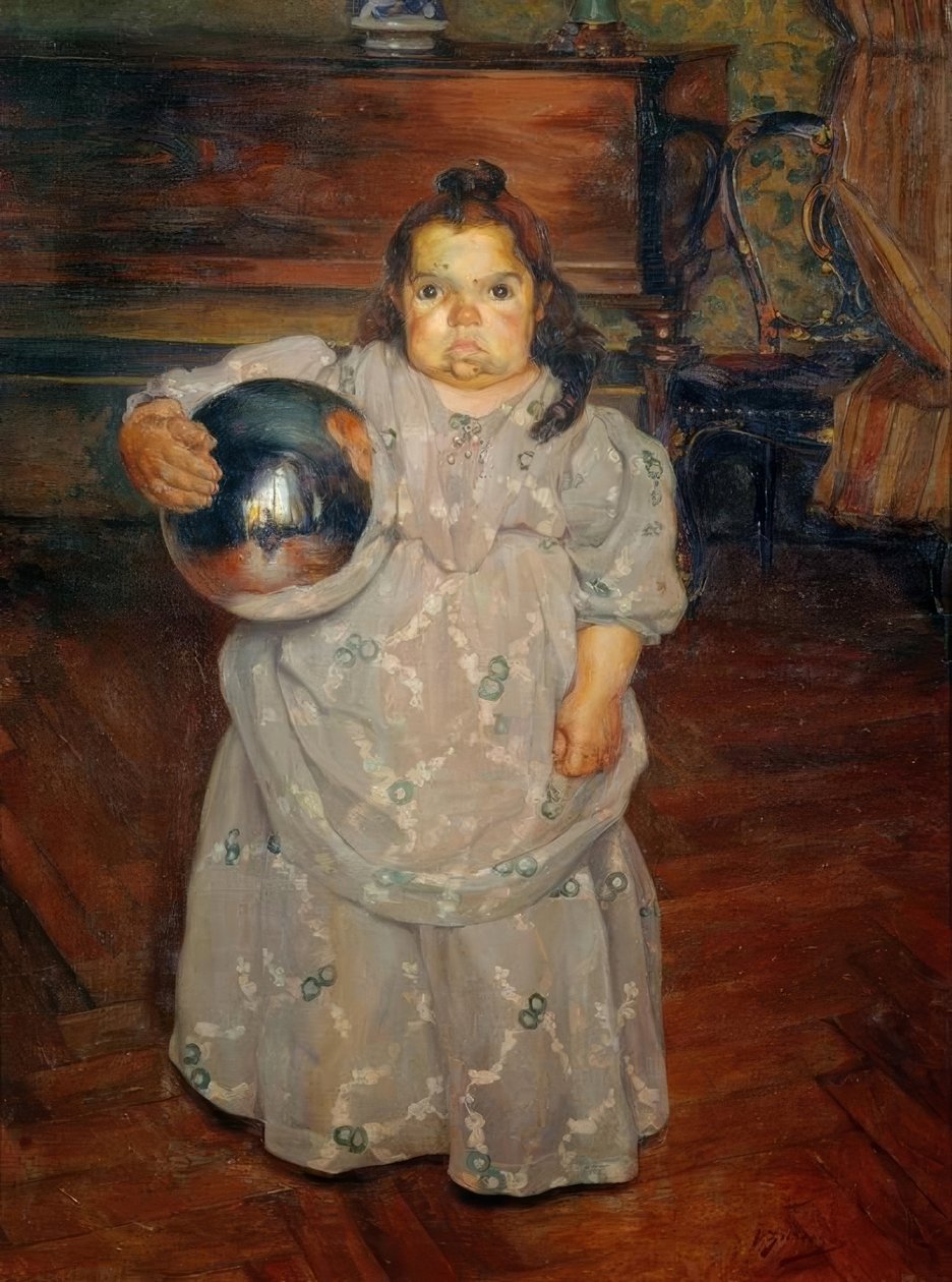 Die Zwergin Doña Mercédes af Ignacio Zuloaga y Zabaleta