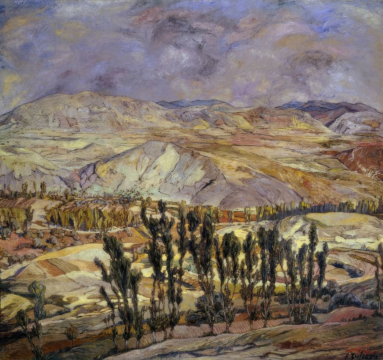 Landskab i Calatayud’, 1930, Olie på lærred, 113 × 123 cm, AS00634 af Ignacio Zuloaga y Zabaleta