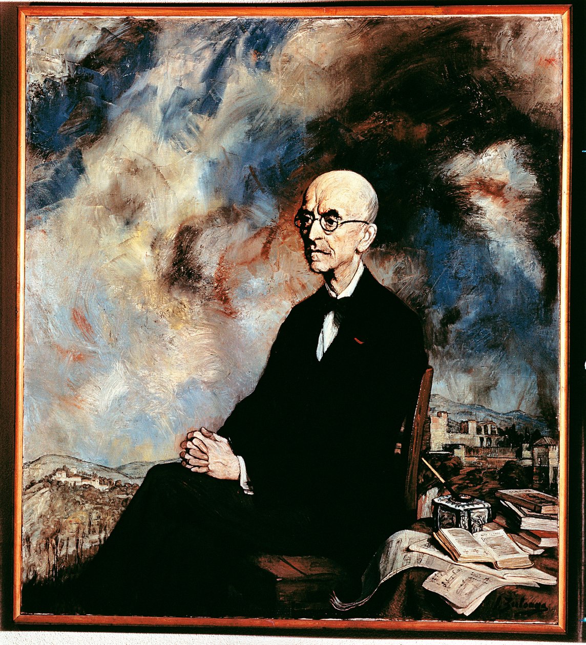 Portræt af Manuel de Falla (1876-1946), spansk komponist af Ignacio Zuloaga y Zabaleta