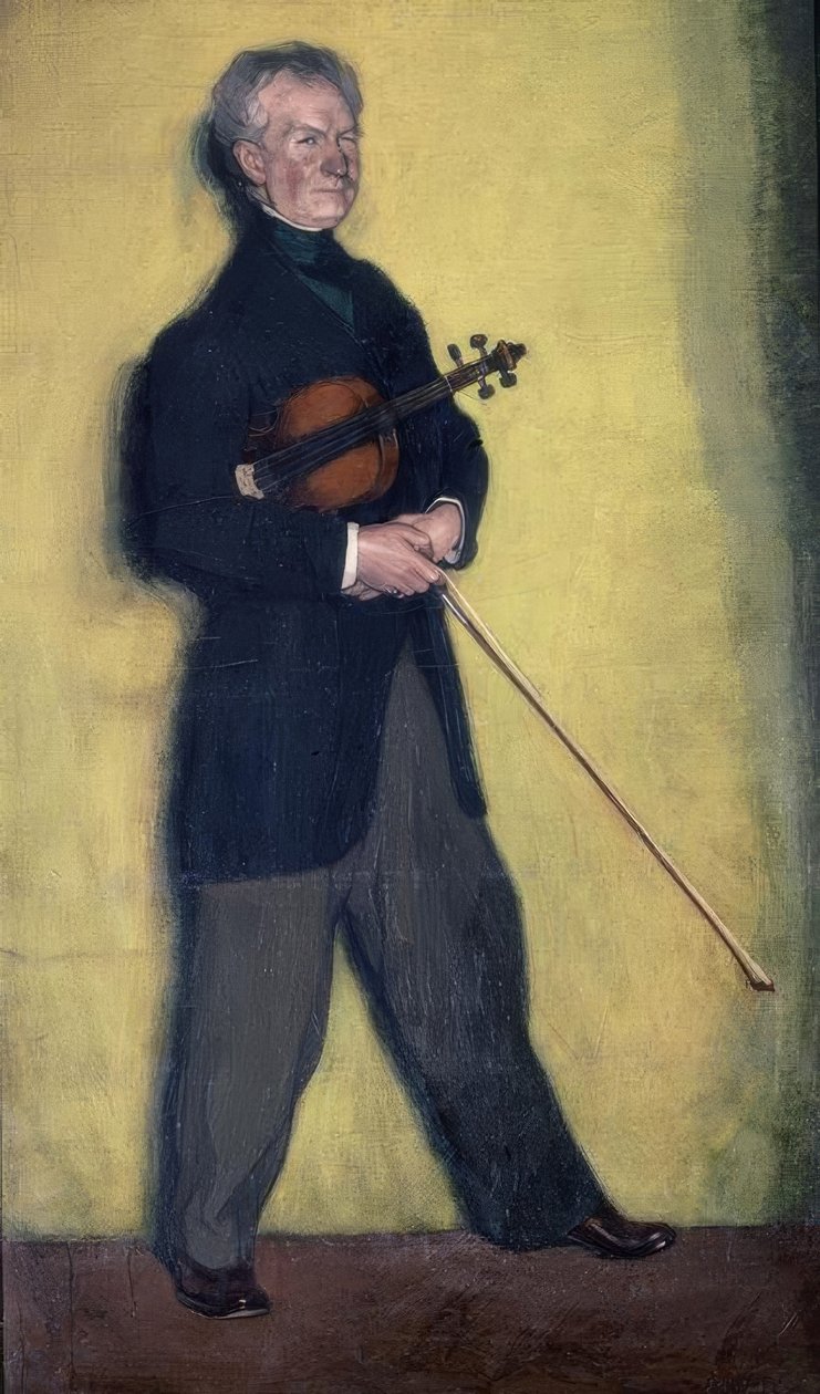 Portræt af violinisten Larrapide – 1910 – 185 × 111 cm – olie på lærred af Ignacio Zuloaga y Zabaleta