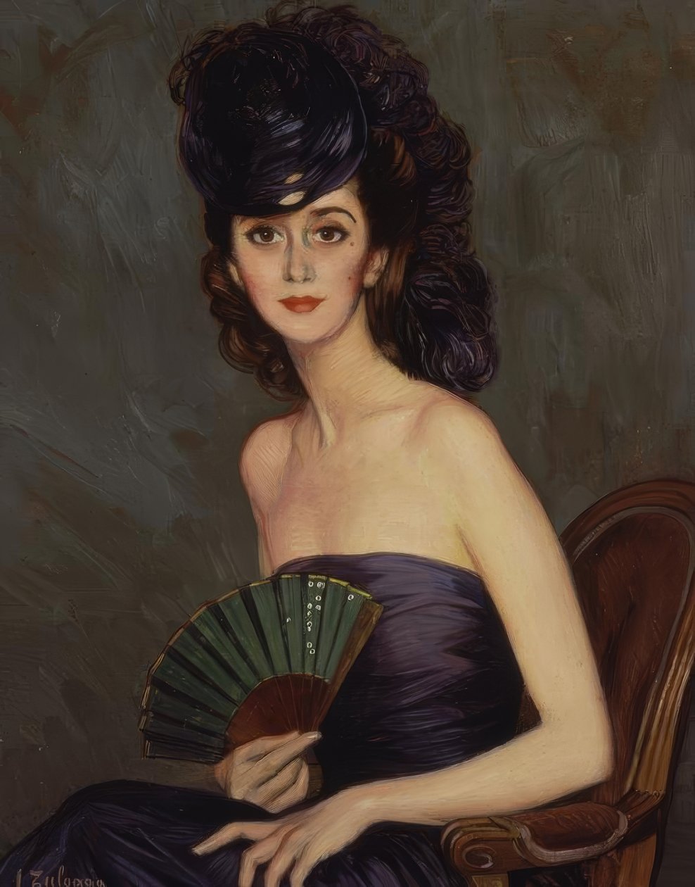 LADY OF PATIÑO (LA DURCAL) - XX CENTURY - O / L - 93X73 CM af Ignacio Zuloaga y Zabaleta