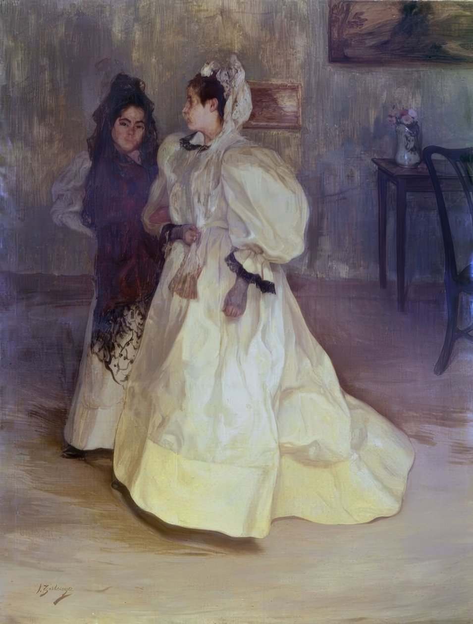 To Venner, 1896, Olie på lærred af Ignacio Zuloaga y Zabaleta