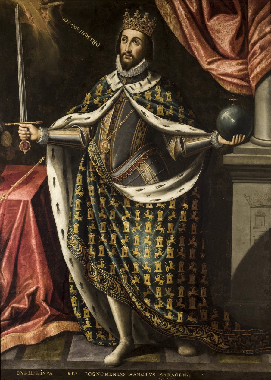 Kong Ferdinand den Hellige af Ries, Ignatius af (ca. 1612-1661), ca. 1655-1665. olie på lærred af Ignacio de Ries