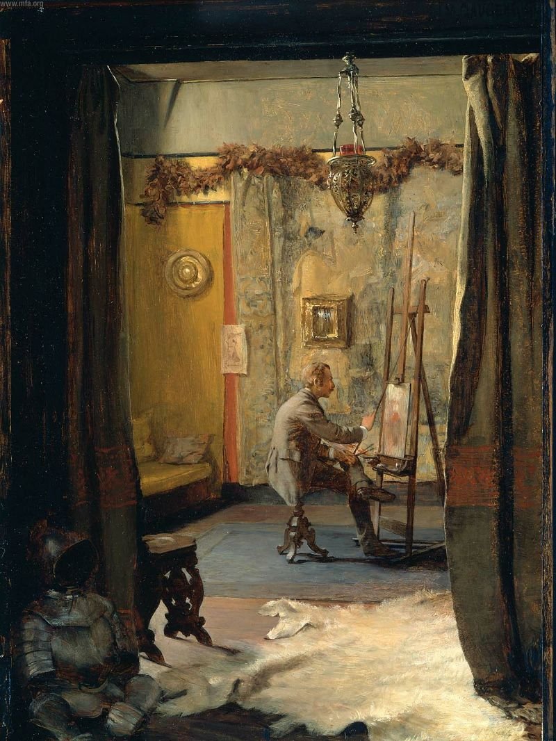Hans studie, Selvportræt af Ignaz Marcel Gaugengigl