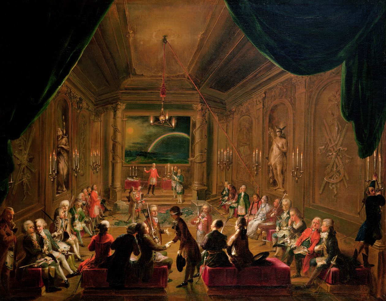 Indvielsesceremoni i en frimurerloge i Wien under Joseph II