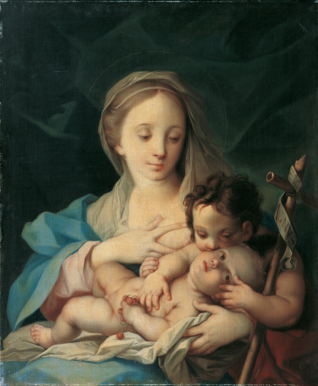 Maria med barnet og Johannesknaben af Ignaz Stern
