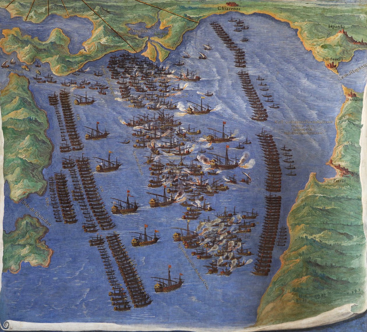 Slaget ved Lepanto, 1571 af Ignazio Danti