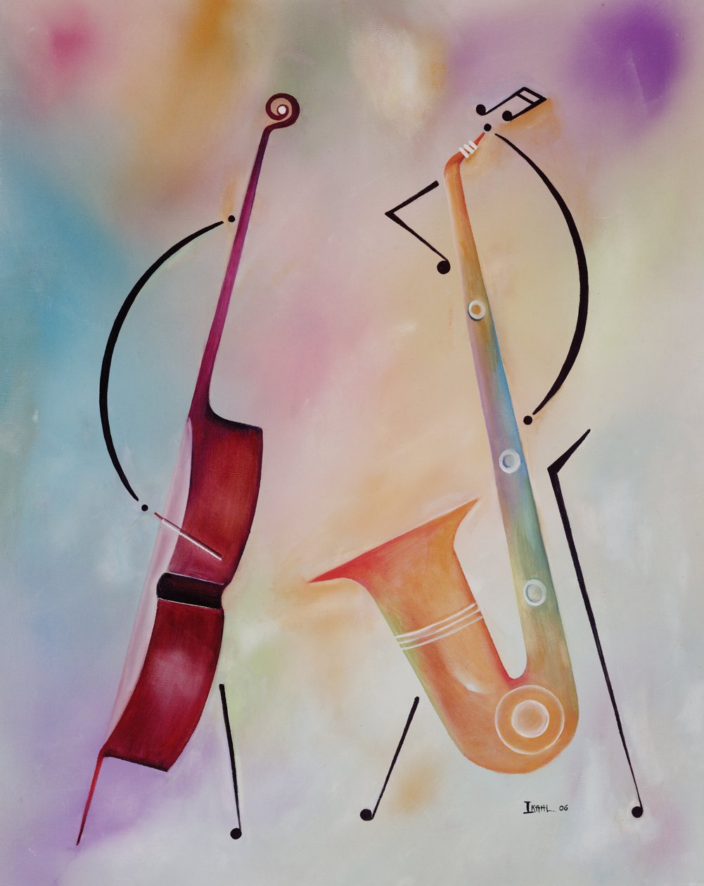 Bass og Sax, 2006 af Ikahl Beckford