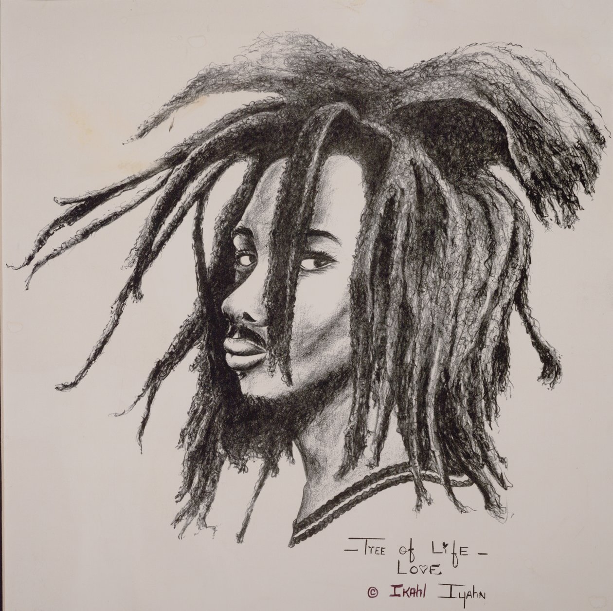 Livets træ, 1988 (medieprismafarveblyant) af Ikahl Beckford