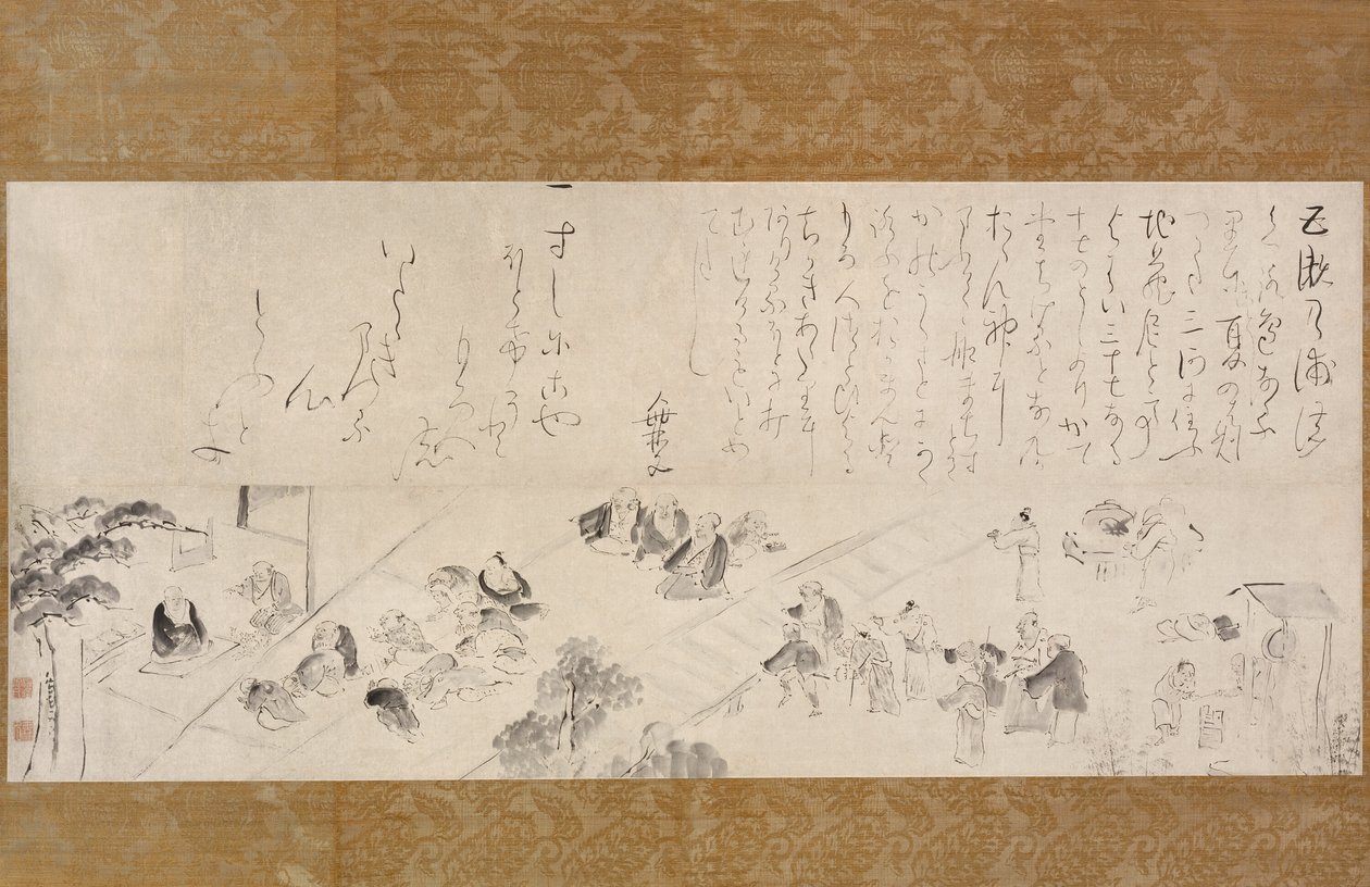Gruppepilgrimsrejse til Jizo-nonnen af Ike no Taiga