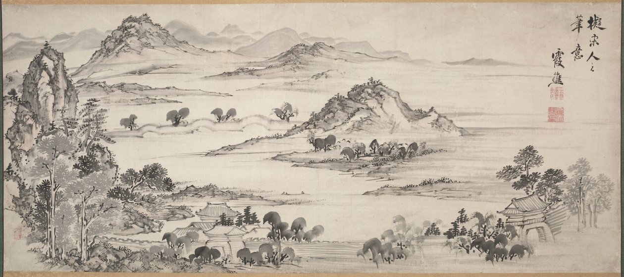 Udsigt over West Lake, 1700-tallet. af Ike Taiga