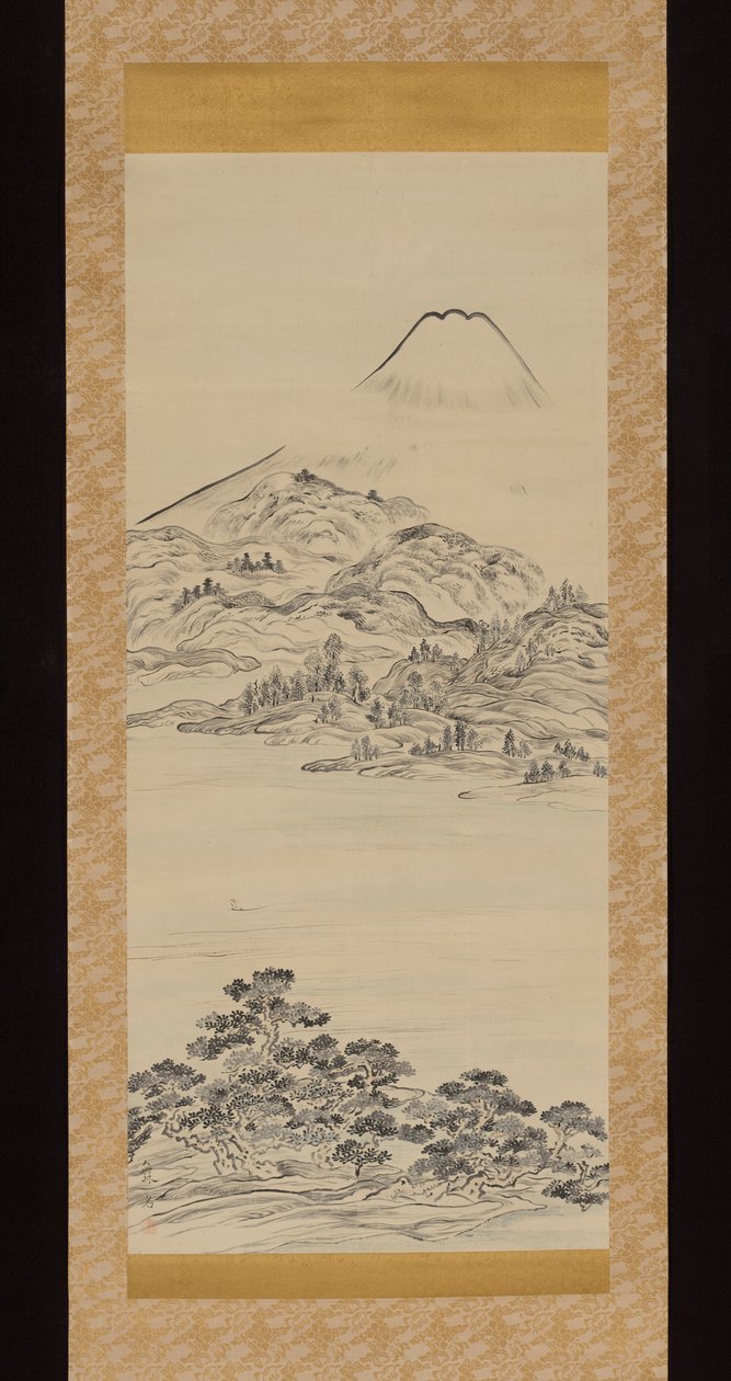 Mount Fuji, med udsigt fra Tago no Ura Bay af Ike no Taiga
