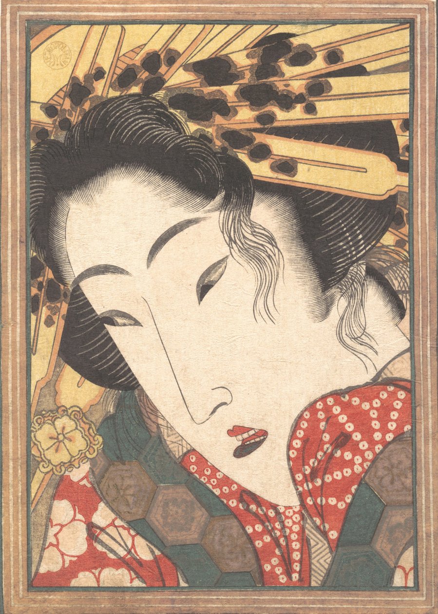 Afvist Geisha fra Passions Cooled by Springtime Snow, 1824. af Ikeda Eisen