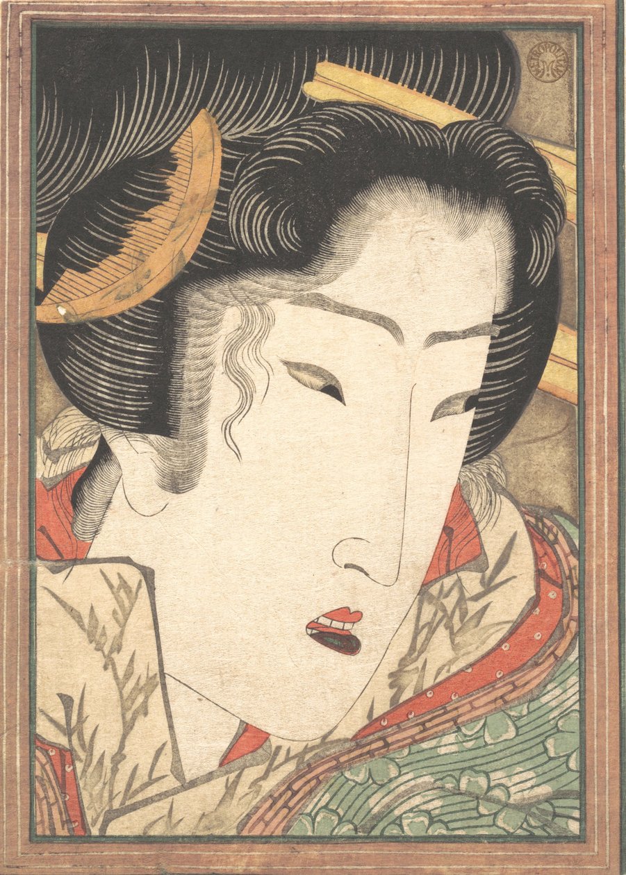 Afvist Geisha fra Passions Cooled by Springtime Snow, 1824. af Ikeda Eisen