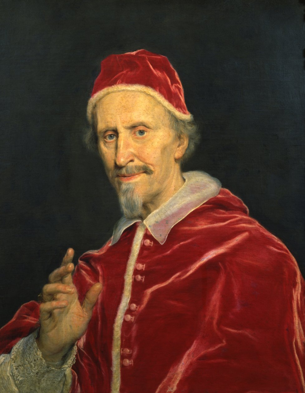 Portræt af pave Clemens IX af Il Baciccio