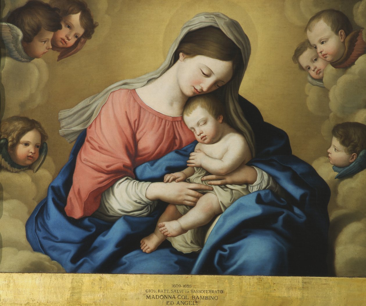 Madonna og barn af Il Sassoferrato