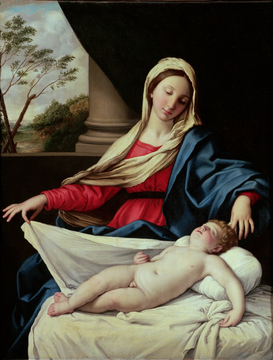 Madonna og barn af Il Sassoferrato